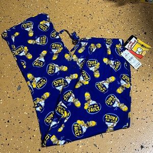 Brand New with Tag Homer Simpson Pajama Pants